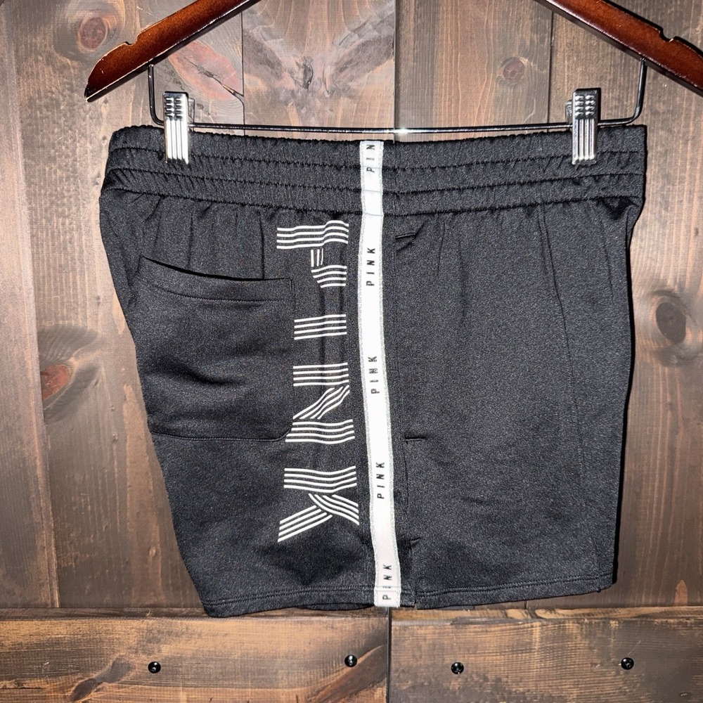 Victoria‎ secret pink track Shorts Black Size Large